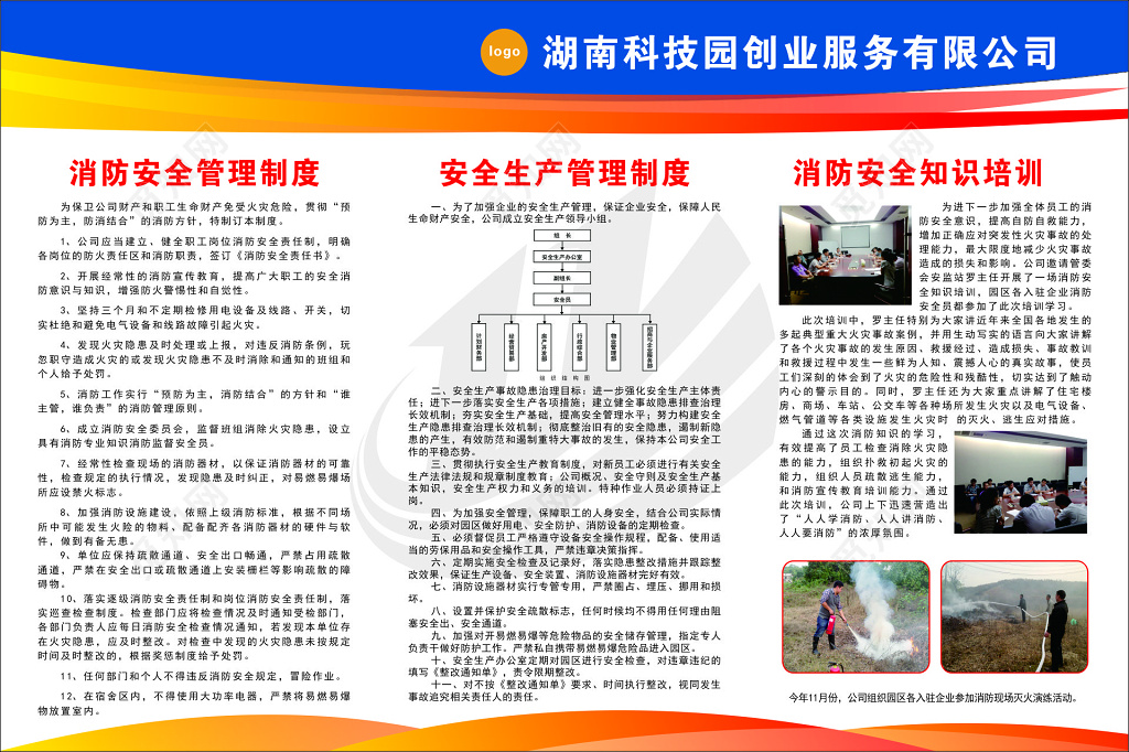 企业消防安全管理制度宣传栏