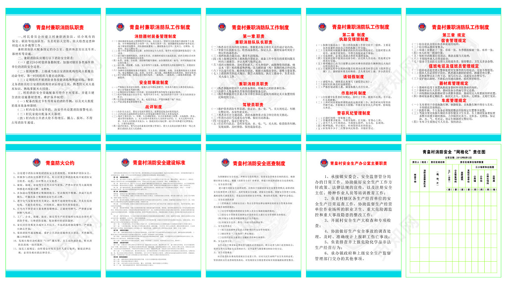 中国消防管理制度牌 