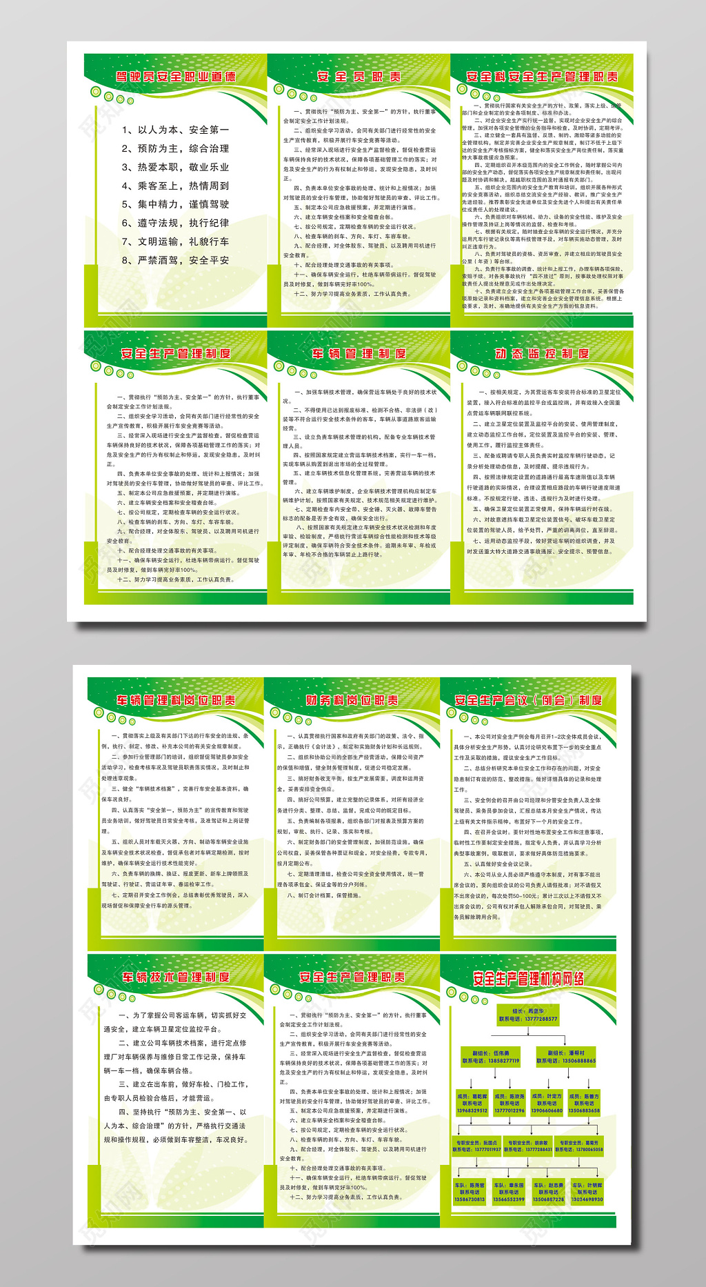 企业安全生产管理职责制度牌