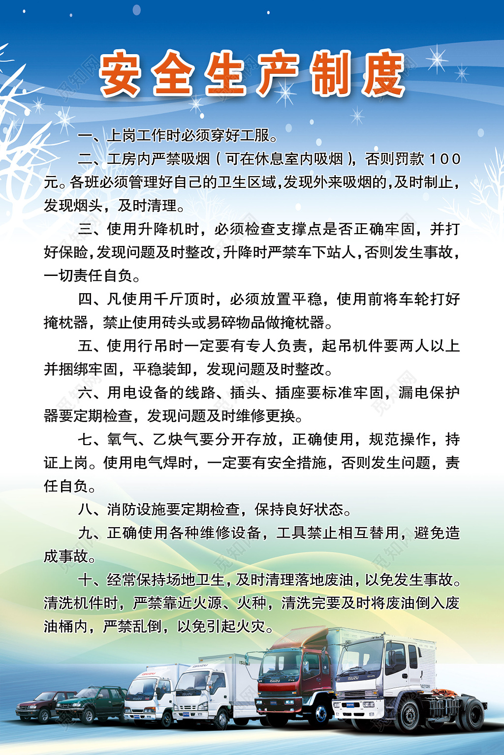 安全生产制度公司制度牌