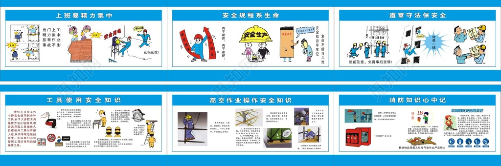 车间生产安全知识宣传栏