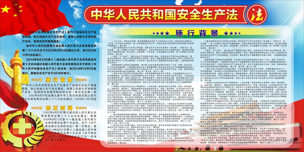 中华人民共和国安全生产法宣传栏