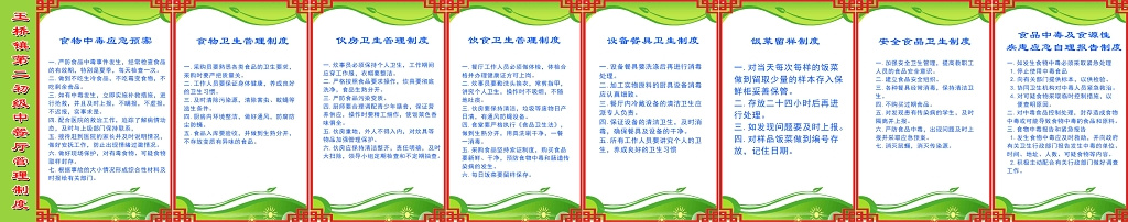 餐厅安全制度标语制度牌