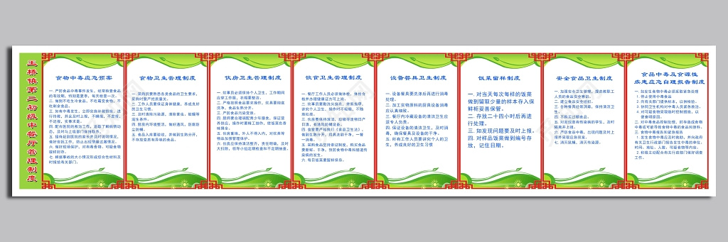 餐厅安全制度标语制度牌