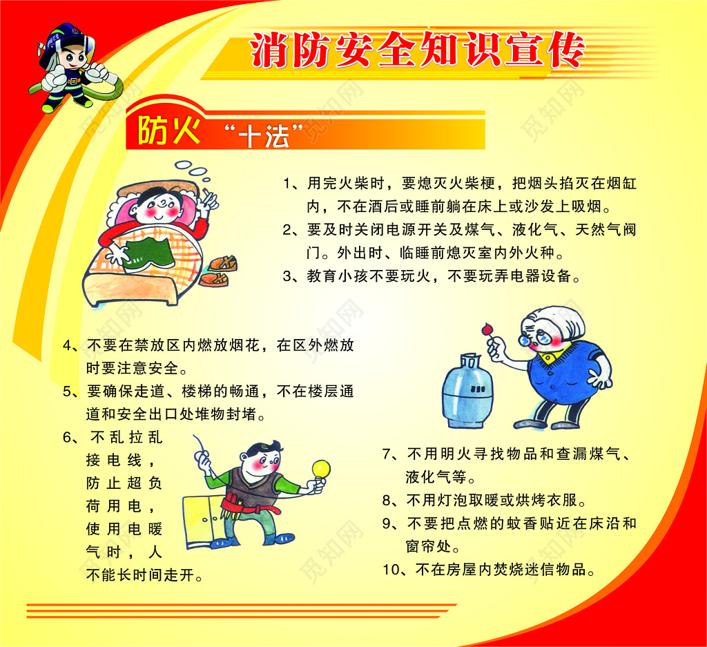 消防安全知识宣传海报
