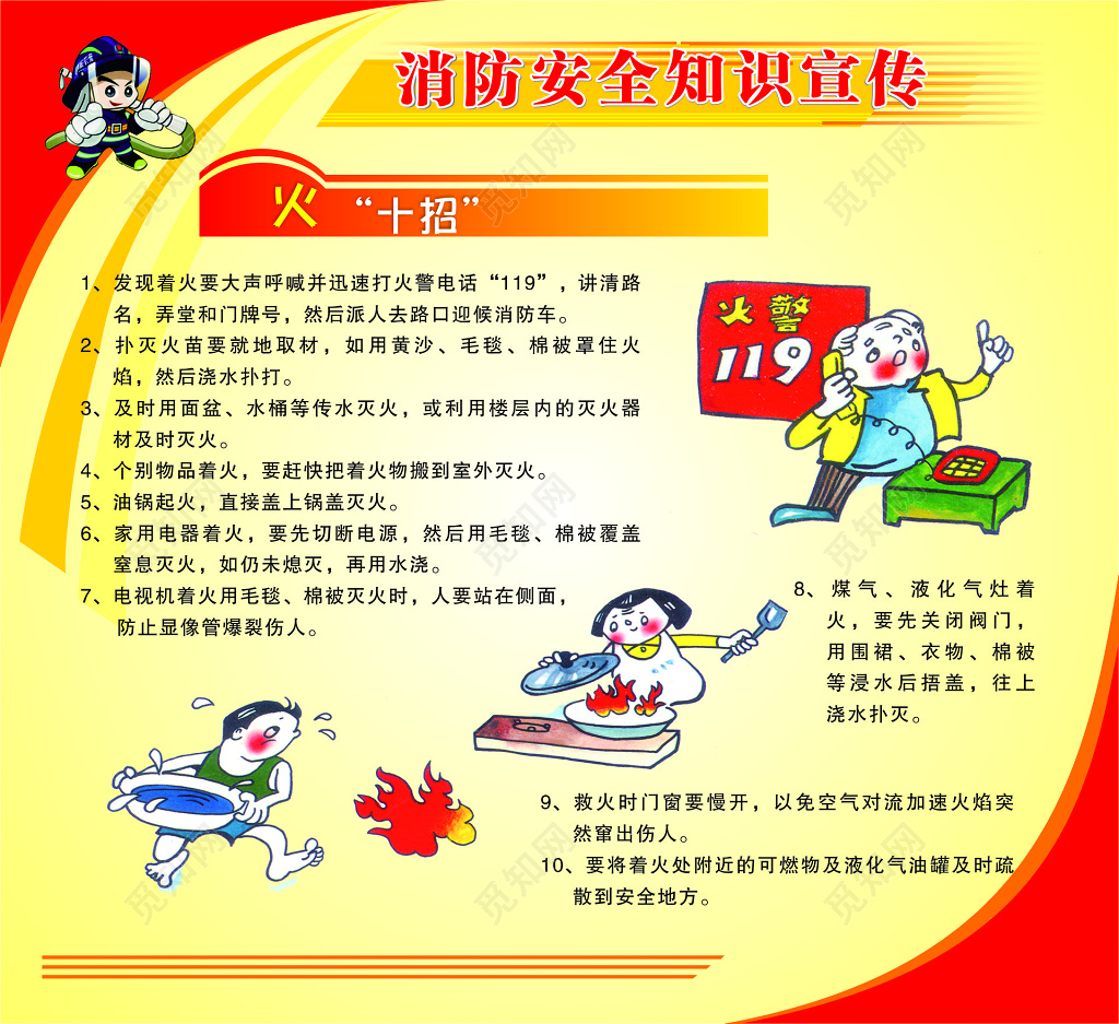 消防安全知识宣传海报