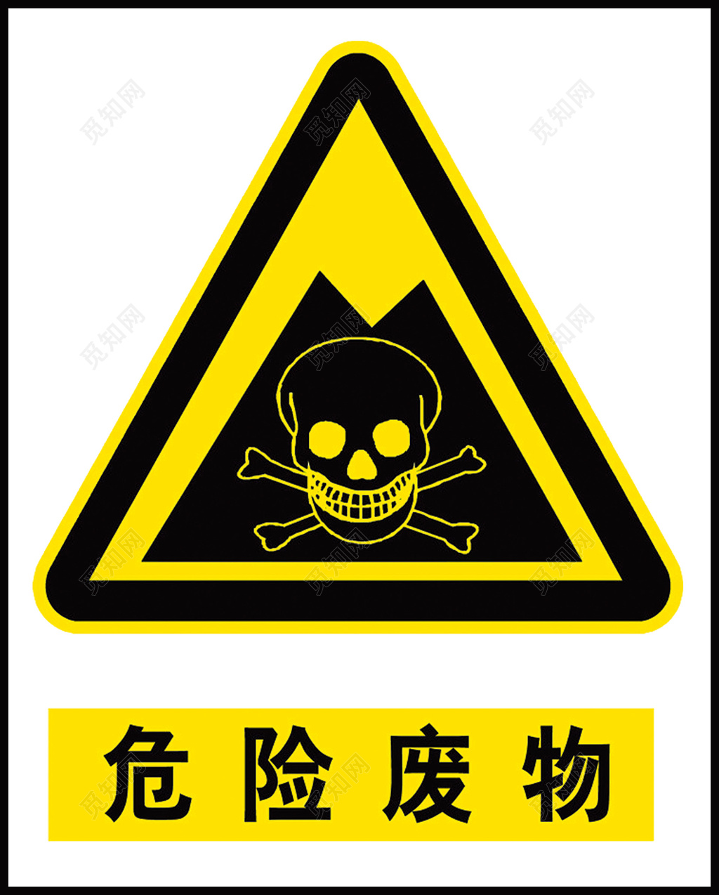 危险废物警示牌海报设计 