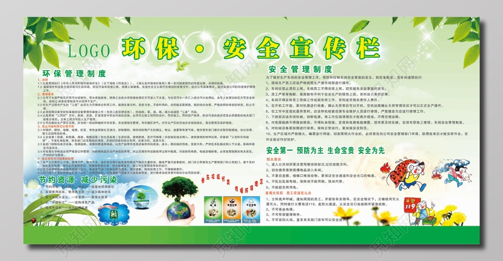 环保安全宣传栏