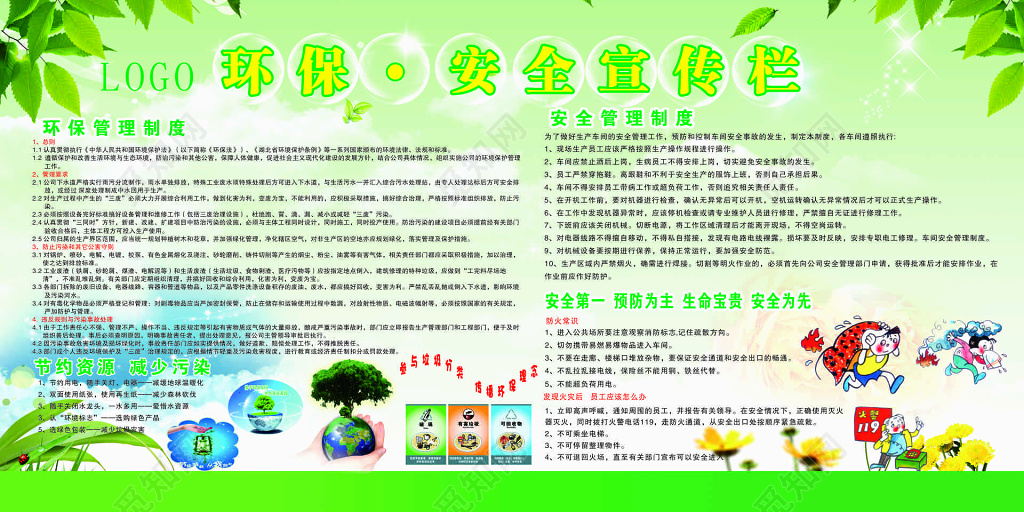 环保安全宣传栏