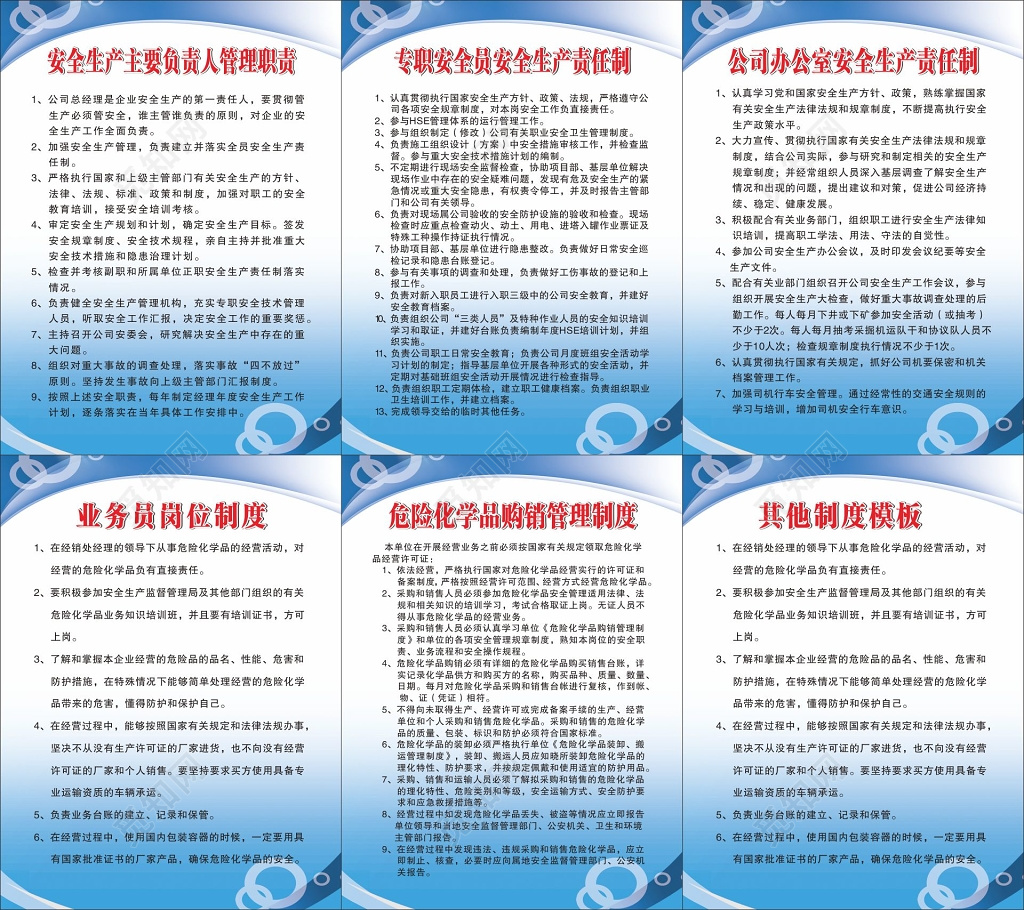 安全生产负责人管理职责业务员岗位制度危险化学品购销管理制度