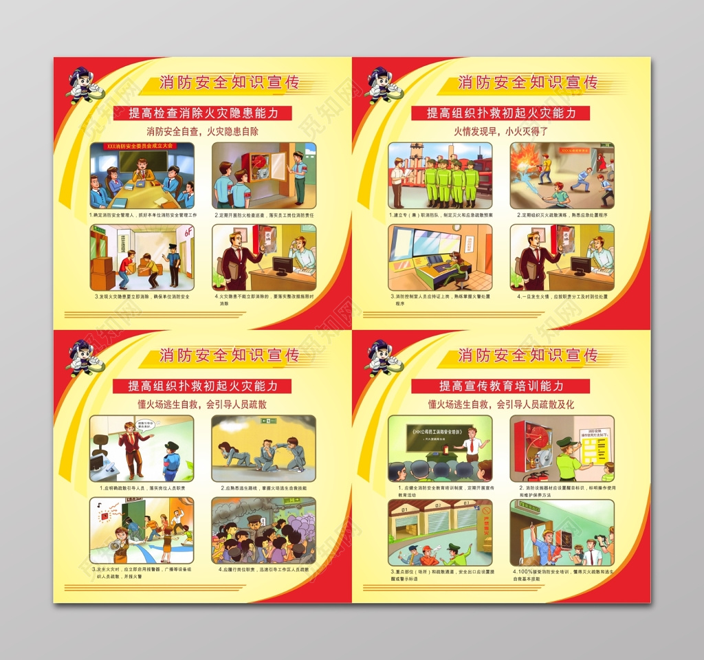 消防安全知识宣传展板