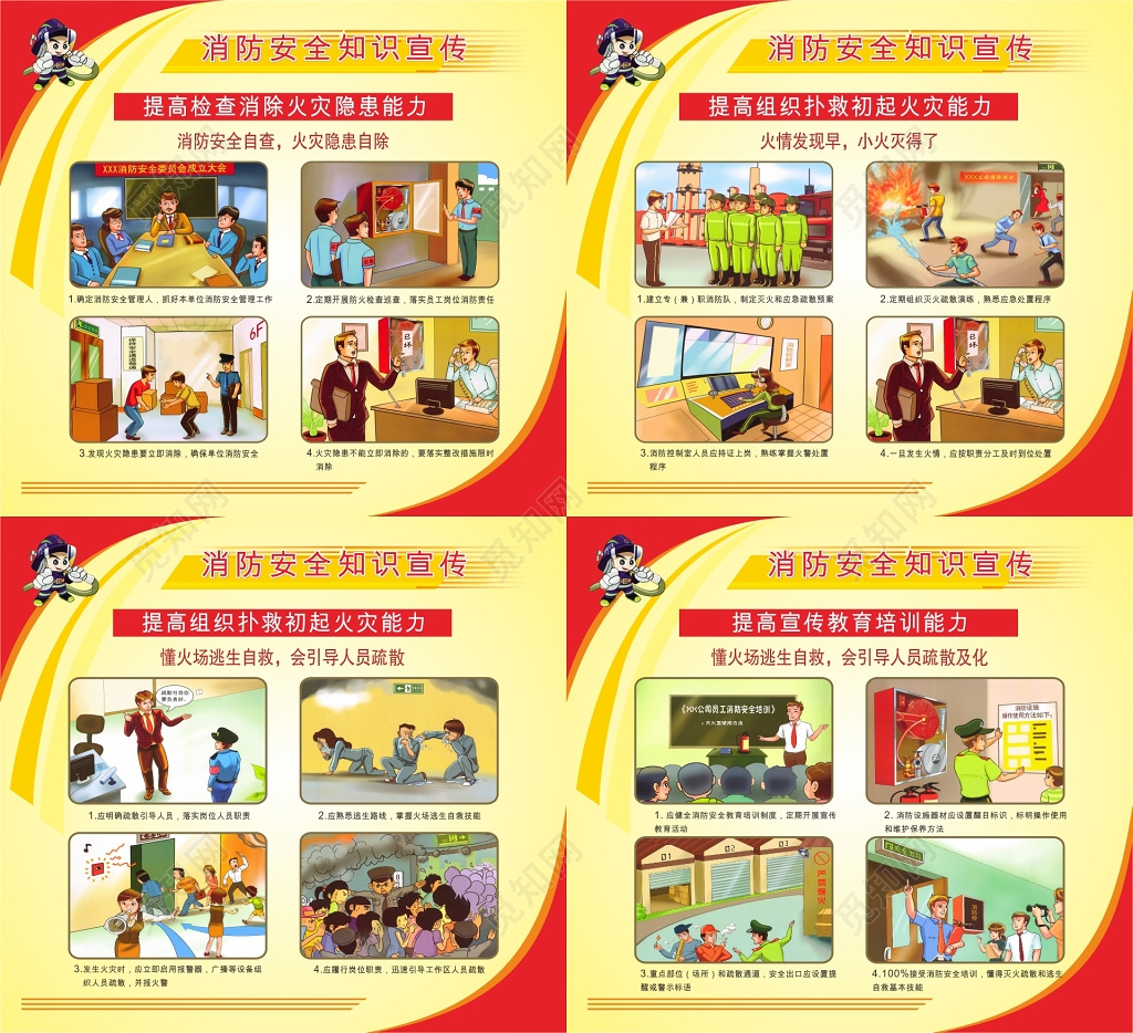 消防安全知识宣传展板