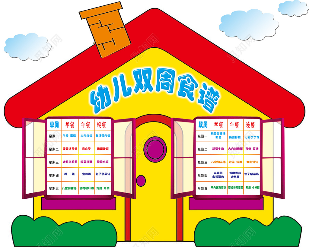 幼儿双周食谱