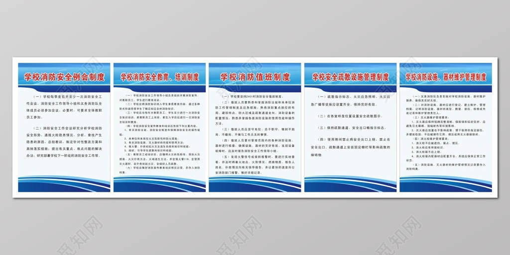 学校消防安全各类制度牌