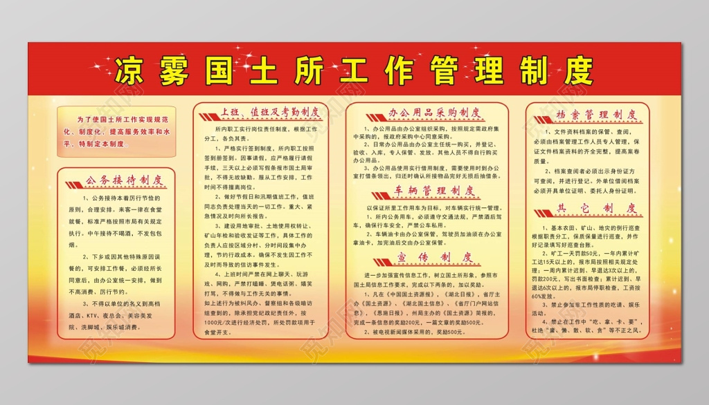 国土所工作管理制度工作管理制度工作制度牌