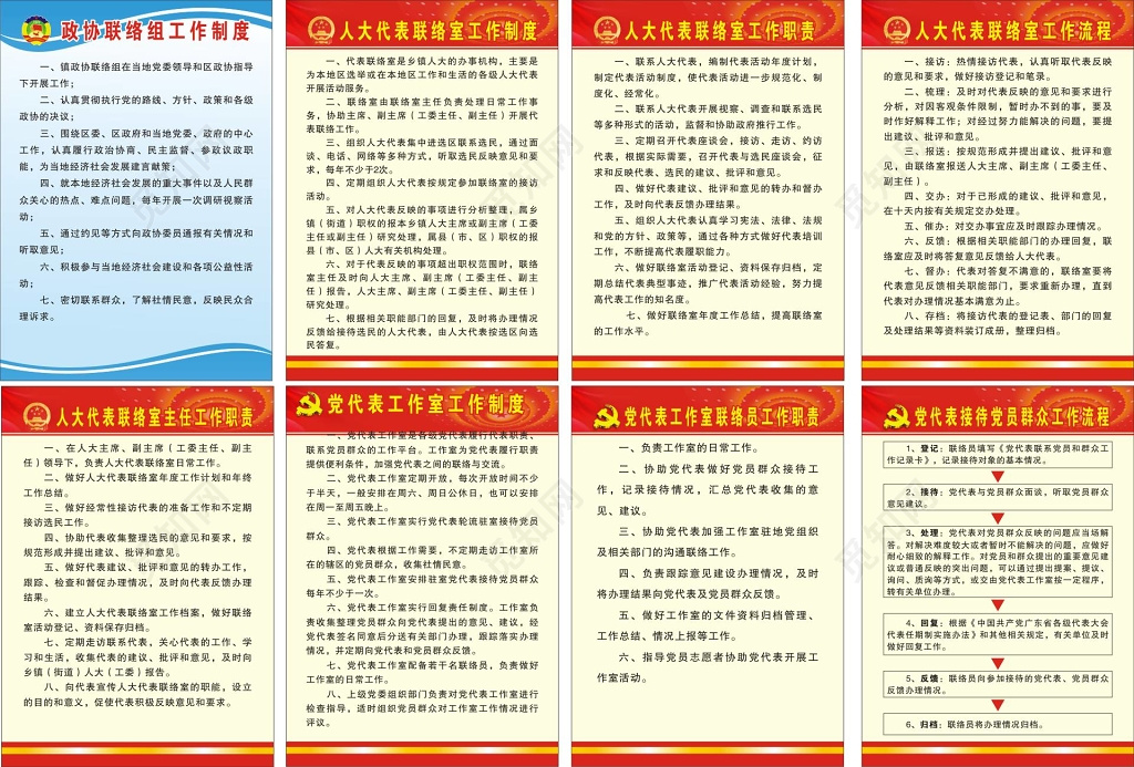 政协联络组工作制度管理制度牌