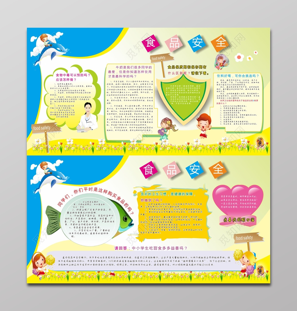 幼儿园学校食品安全宣传栏
