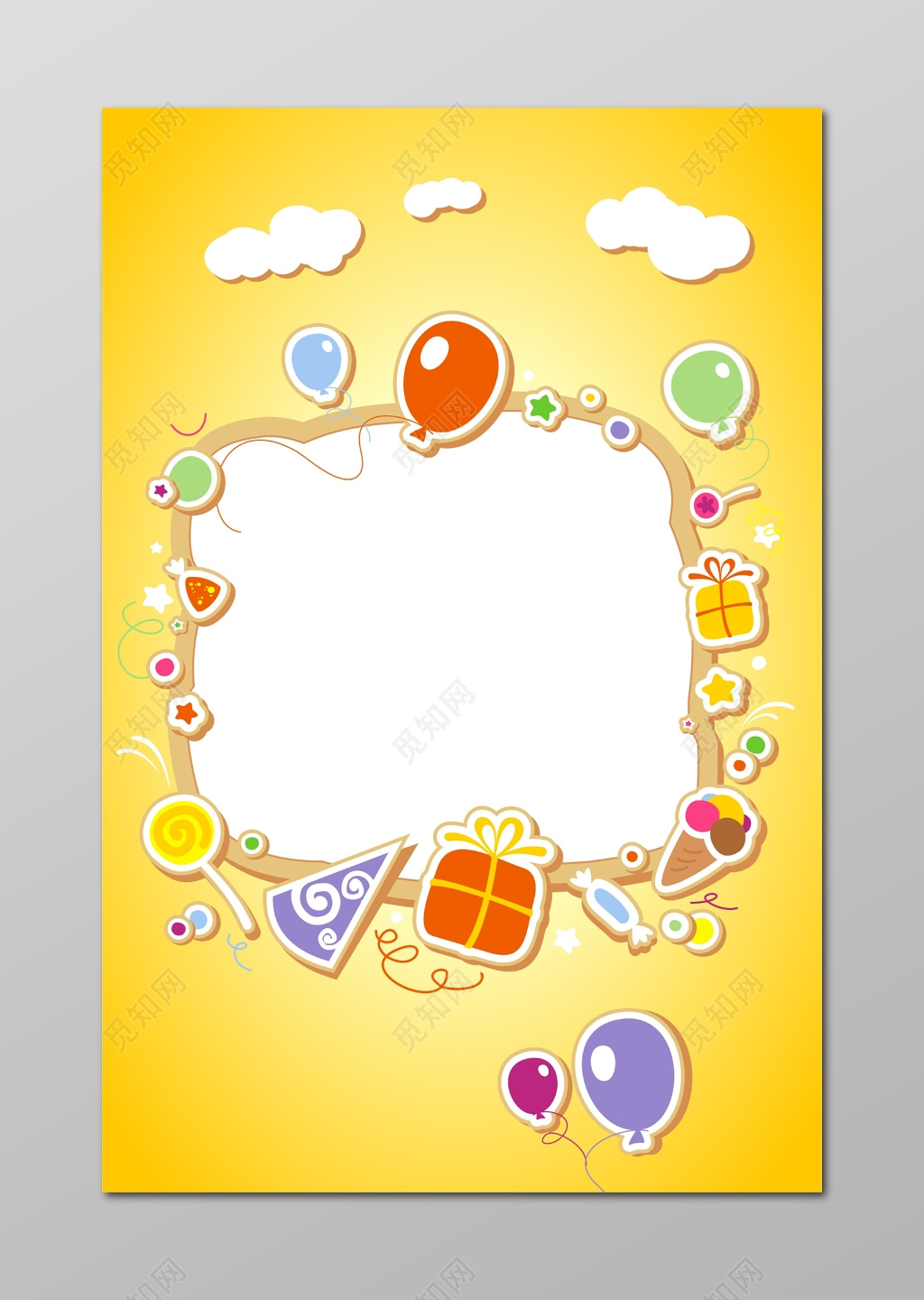 幼儿风采展示卡通幼儿园照片墙