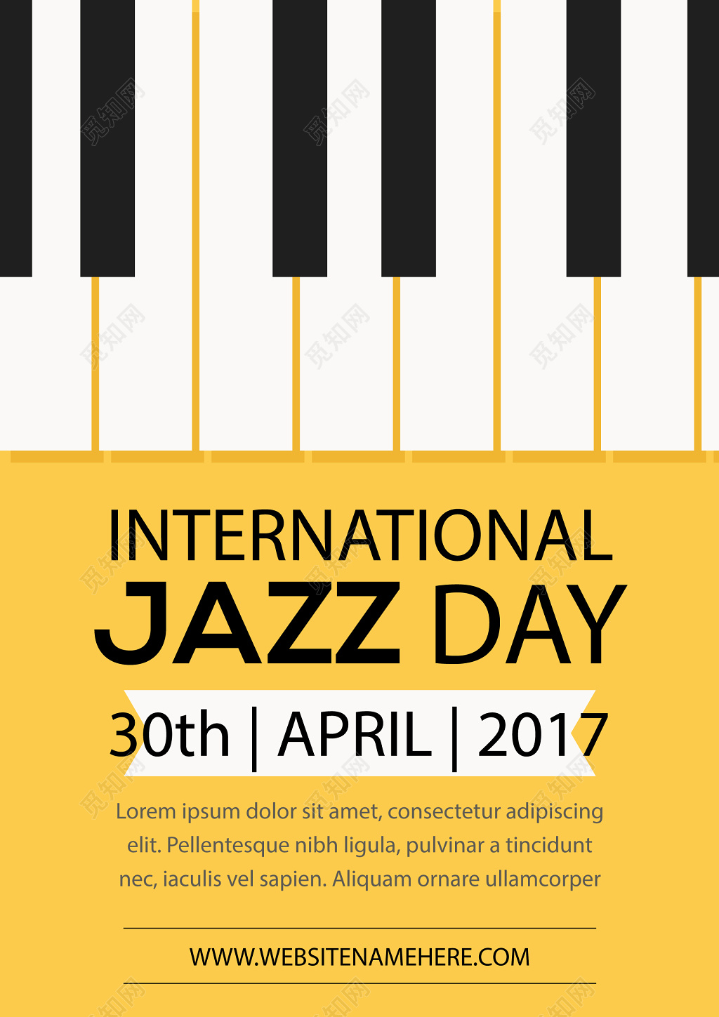 简约风格jazzday钢琴比赛钢琴大赛
