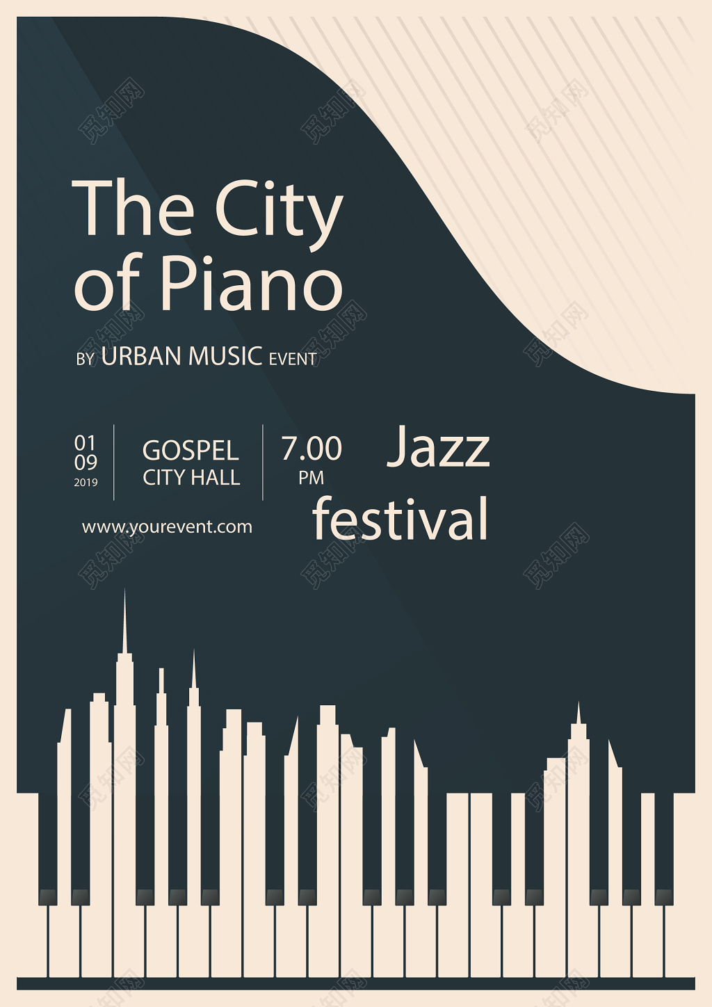 音乐会演奏钢琴音乐会入场券