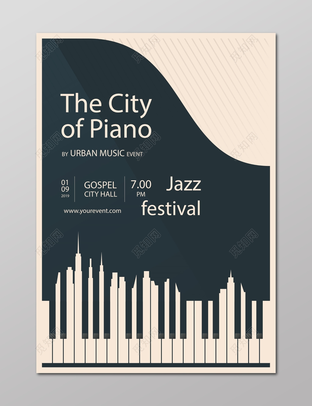 音乐会演奏钢琴音乐会入场券