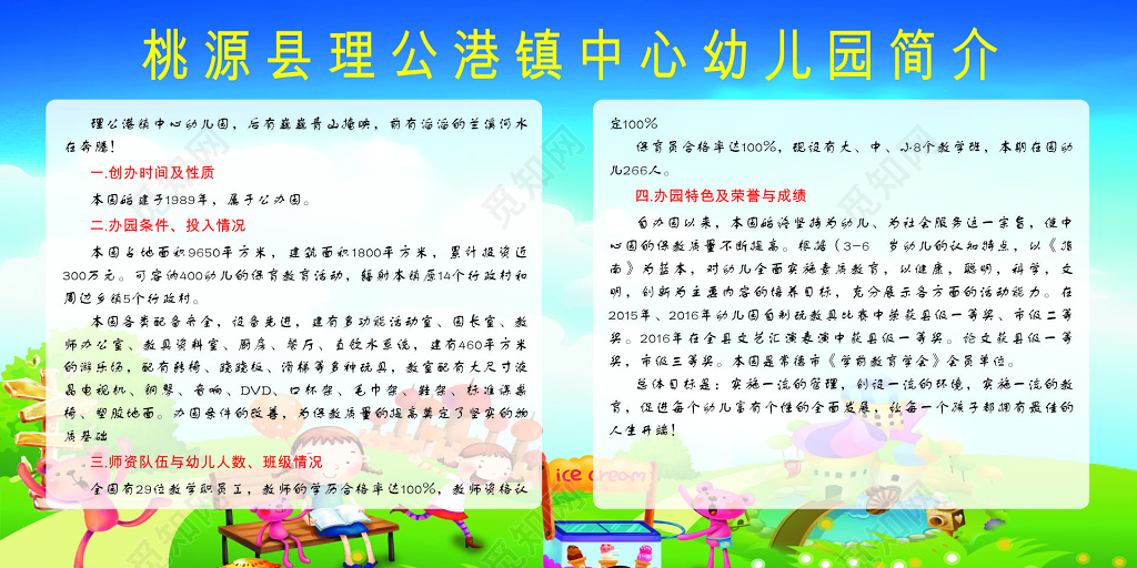 幼儿园简介幼儿园文化墙照片墙