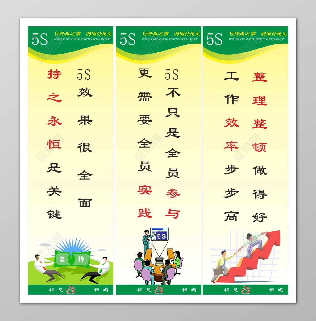 持之永恒实践效率5s管理制度宣传标语