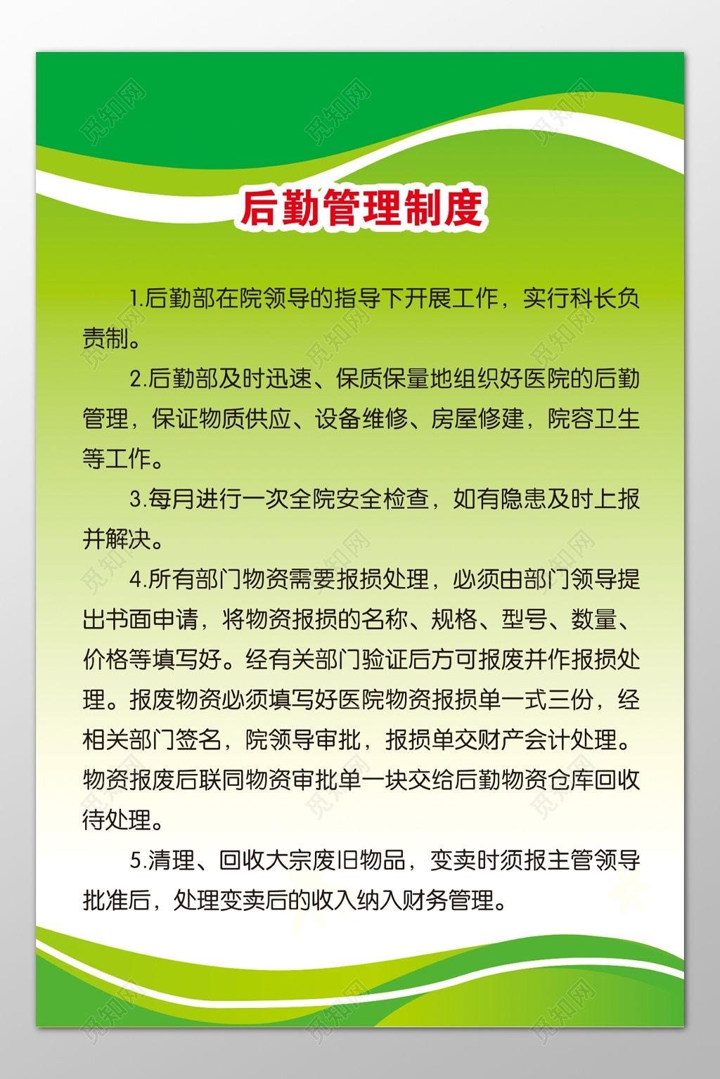 公司后勤部管理岗位职责及时迅速保质保量制度牌