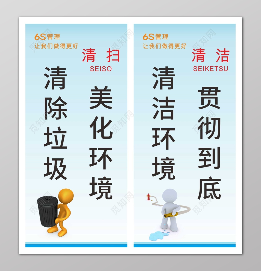 清洁清扫6s管理制度宣传标语