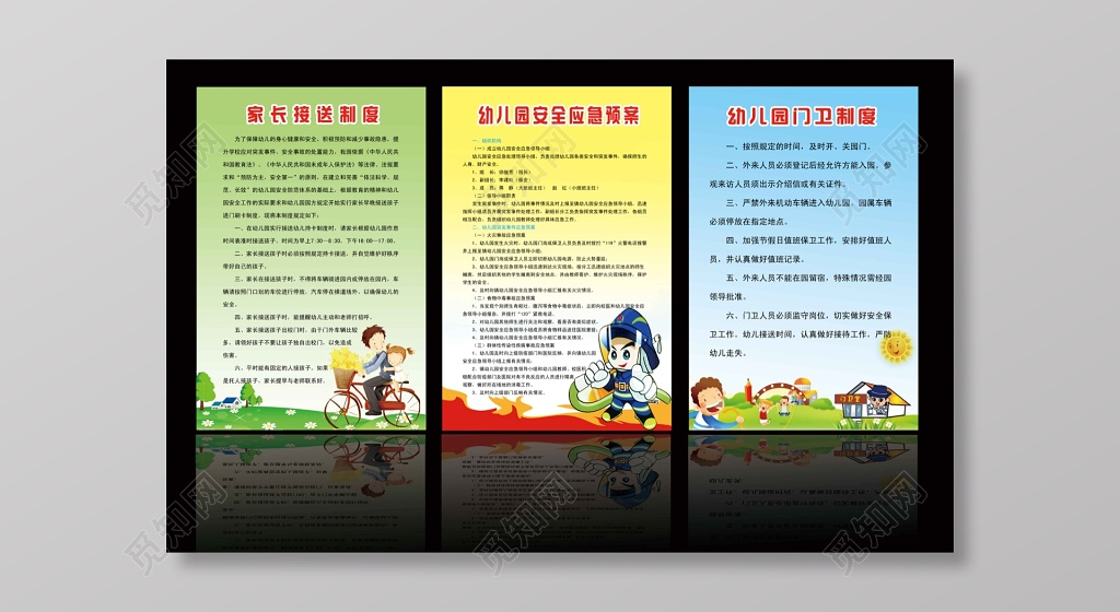 幼儿园学校规章制度宣传牌