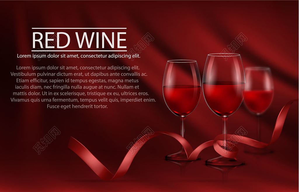 简约英文红酒酒水促销宣传广告介绍