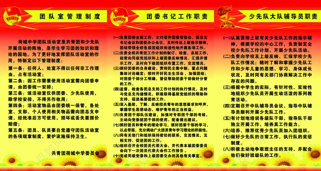 团队管理制度牌