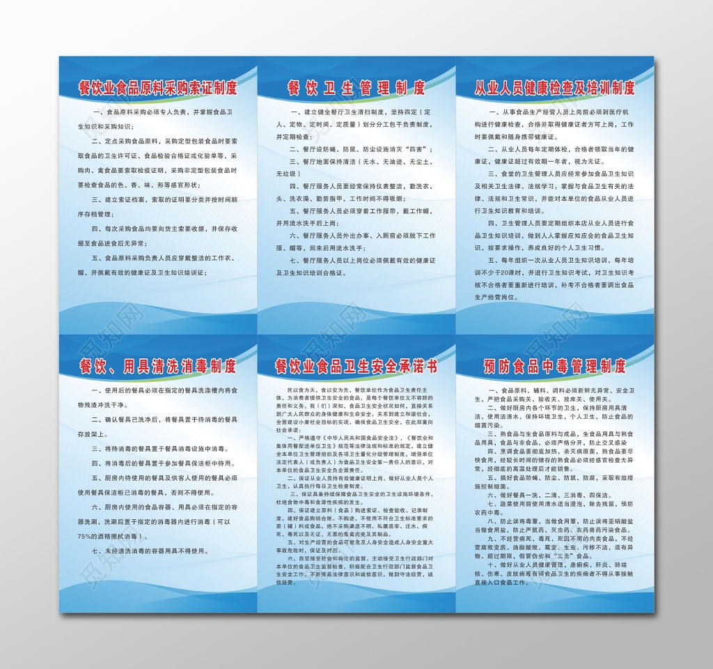 餐饮卫生管理制度餐饮用具清洗消毒制度公司管理制度牌
