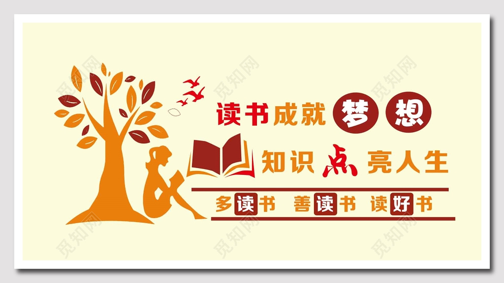 读书成就梦想文化墙
