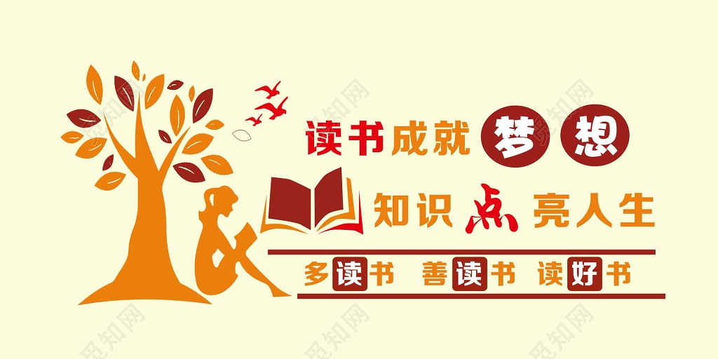 读书成就梦想文化墙