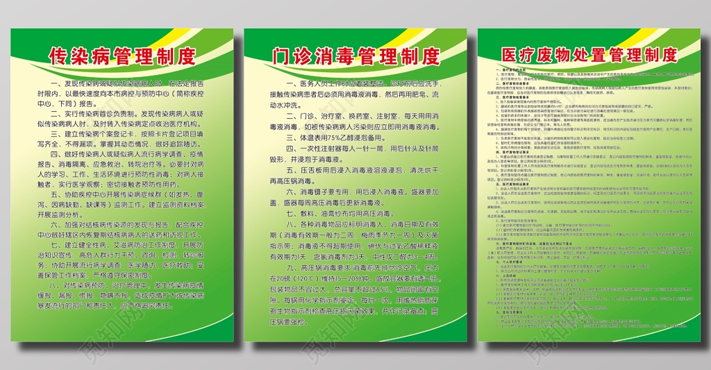 医疗门诊管理制度制度牌