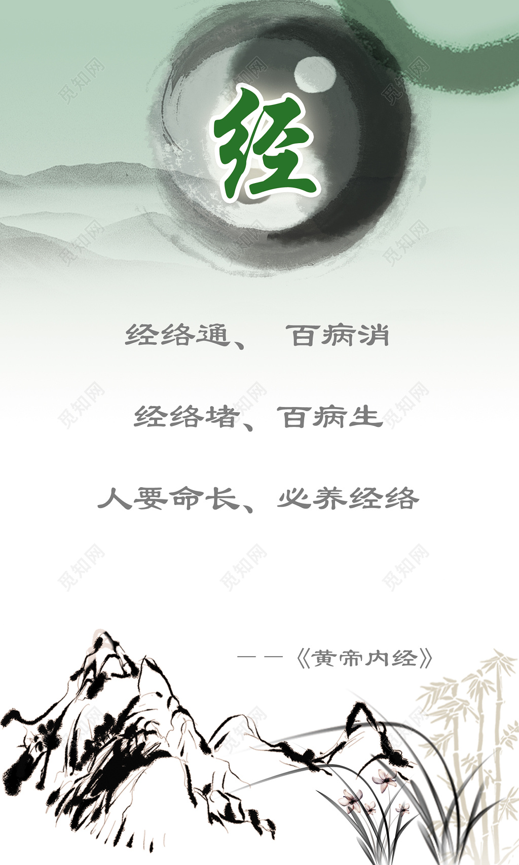 医学作用通经络黄帝内经药疗治疗宣传栏