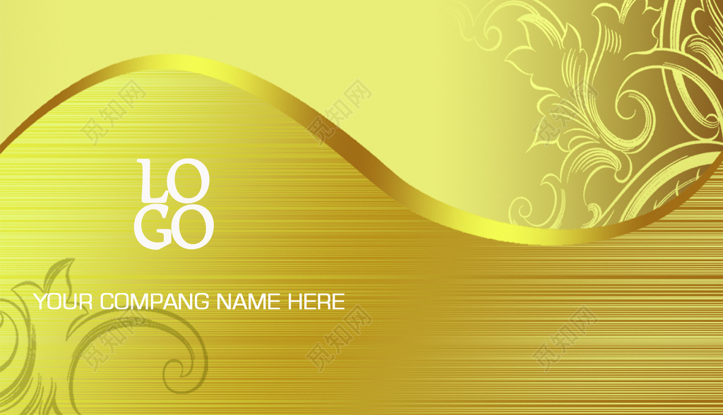 高端金色烫金镶金KTV名片设计