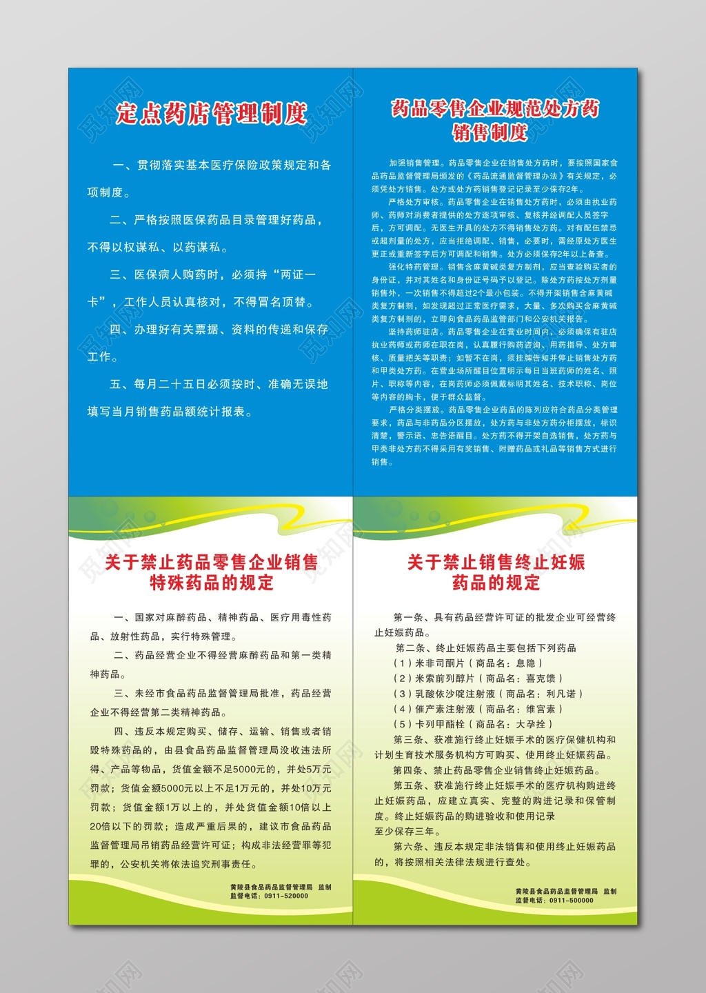 定点药店管理制度药品销售制度药店制度牌