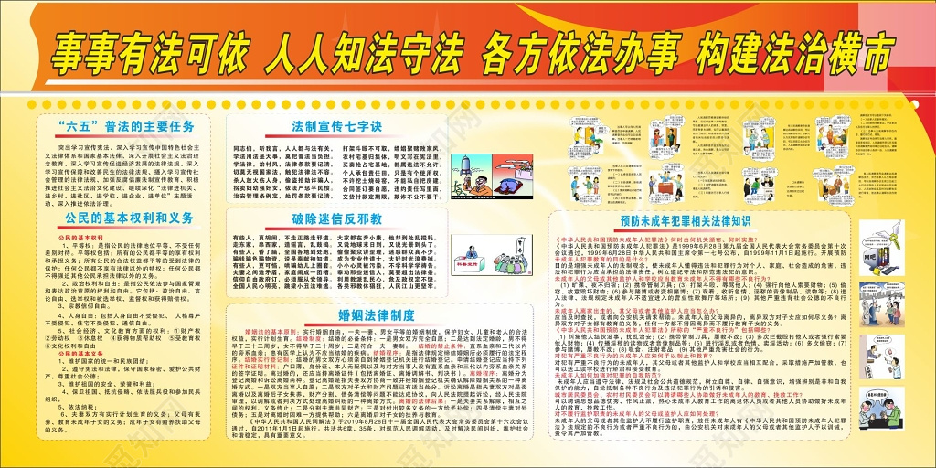 公民的基本权力和义务破除迷信反邪教法治宣传栏