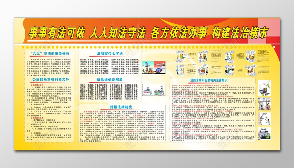 公民的基本权力和义务破除迷信反邪教法治宣传栏