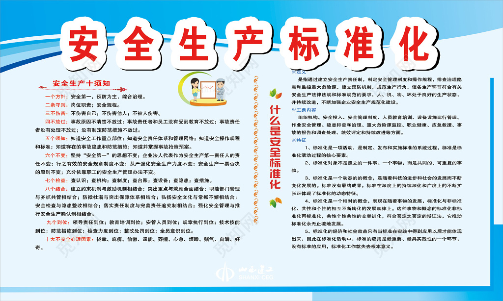 安全生产须知标准化安全观念素质宣传教育海报设计