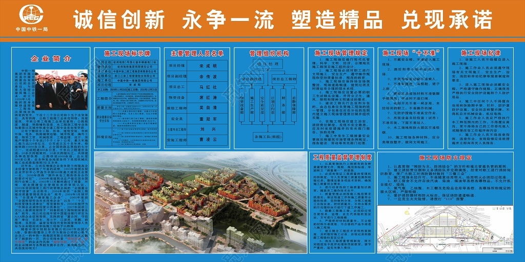 安全生产企业宣传展板