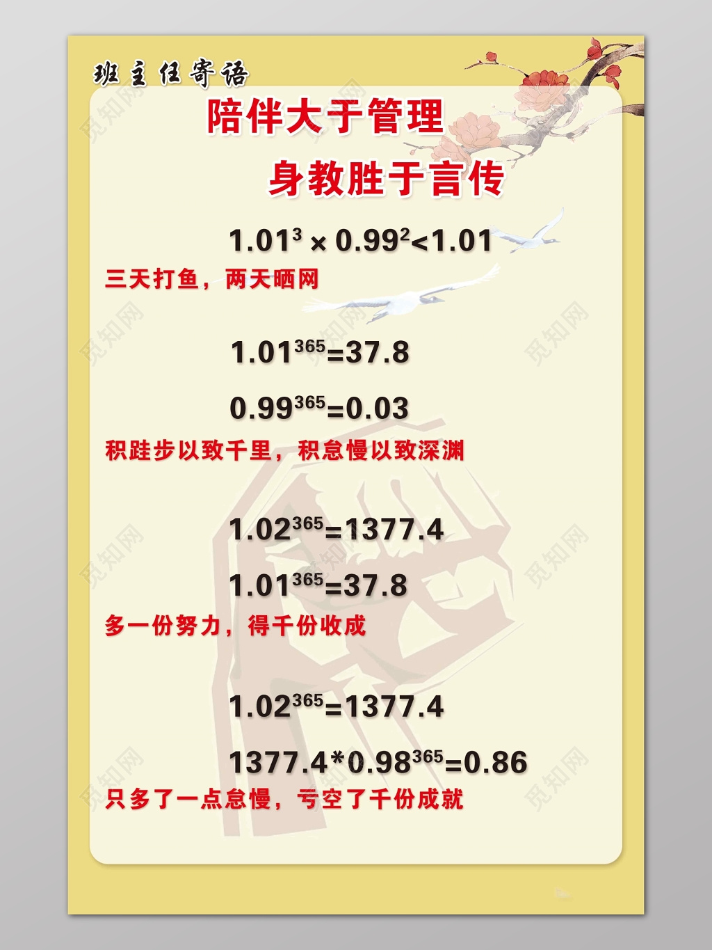 班级文化设计说明名言警句宣传牌