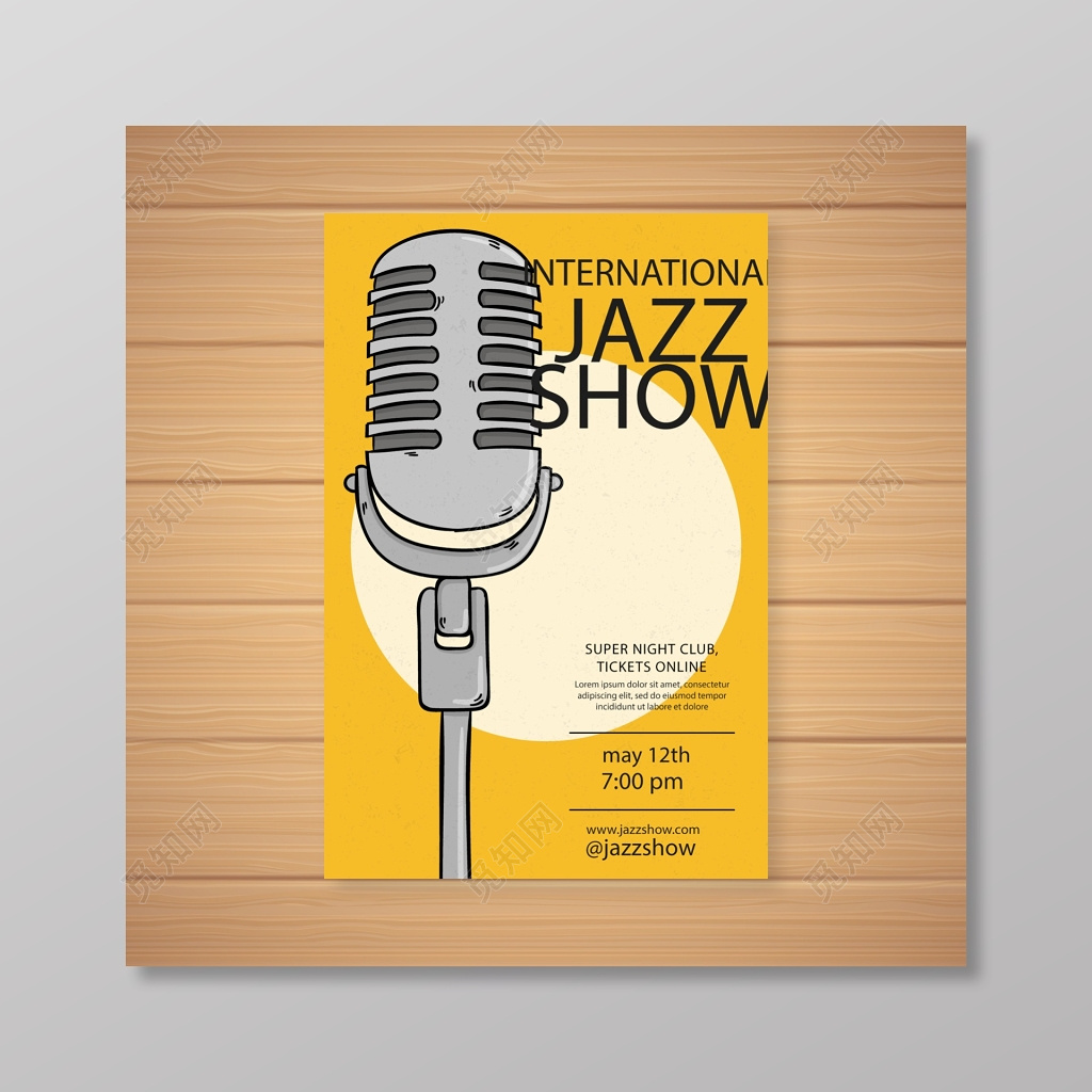 JAZZ SHOW爵士乐音乐会海报