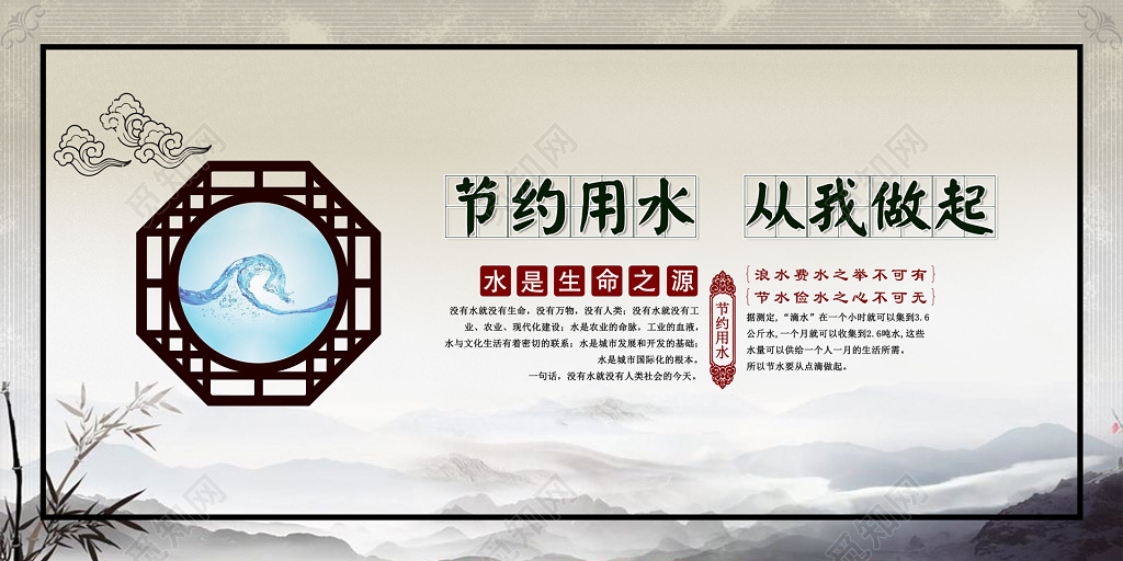 节约用水从我做起标语