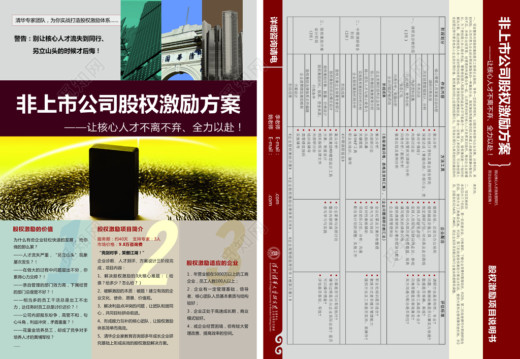 非上市公司股权激励方案宣传单