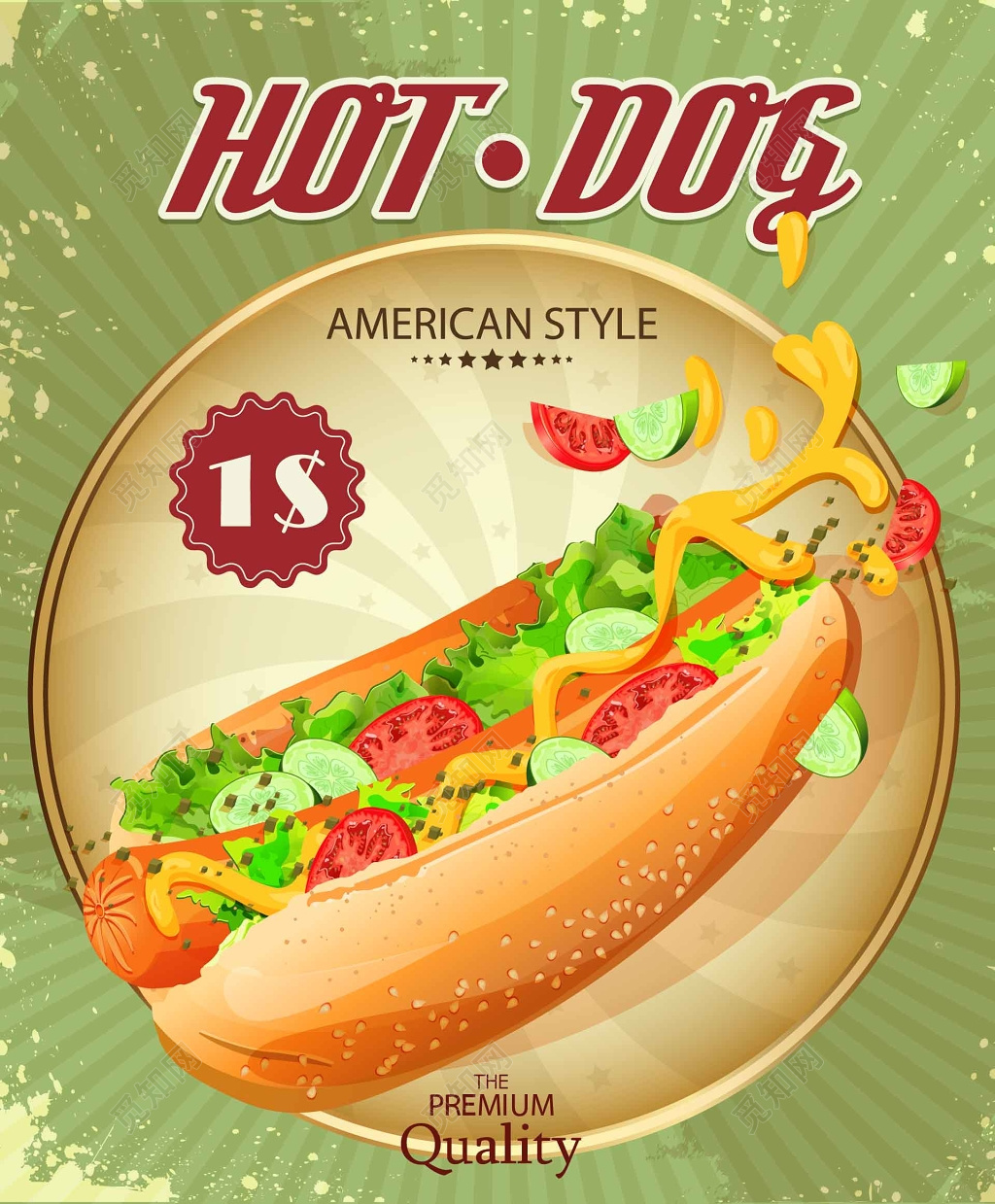 食品安全热狗海报设计