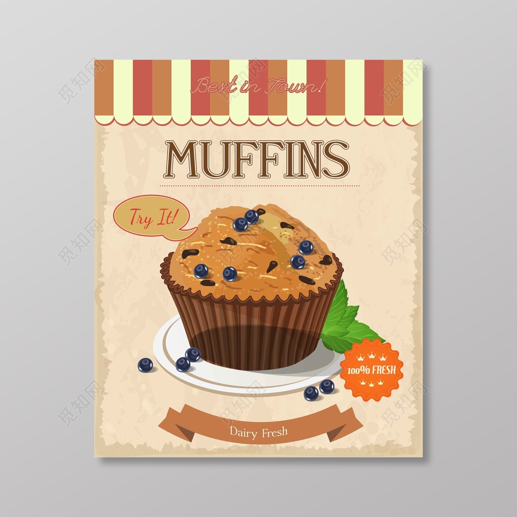 食品安全甜品蛋糕海报