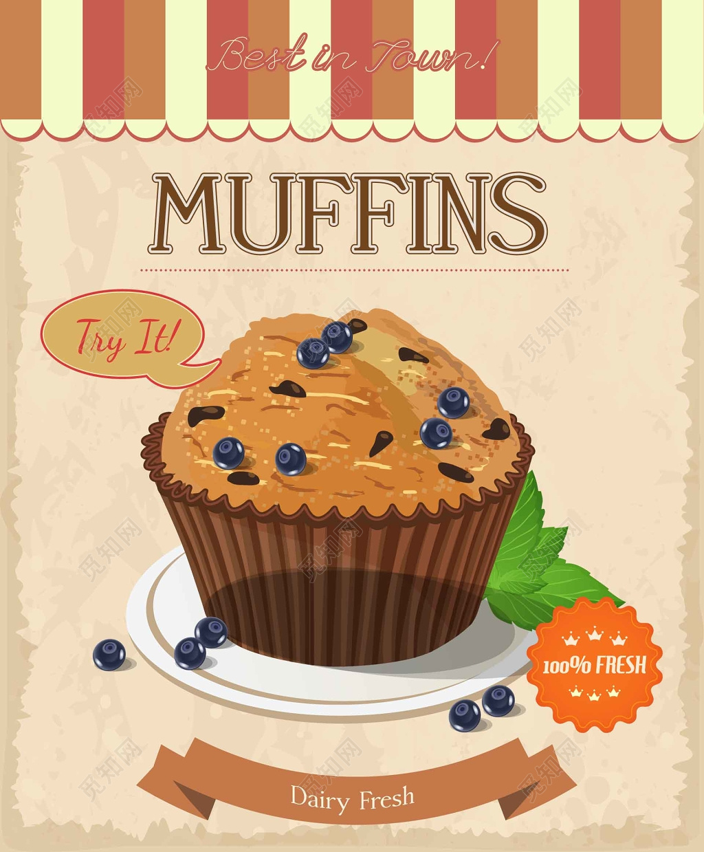 食品安全甜品蛋糕海报